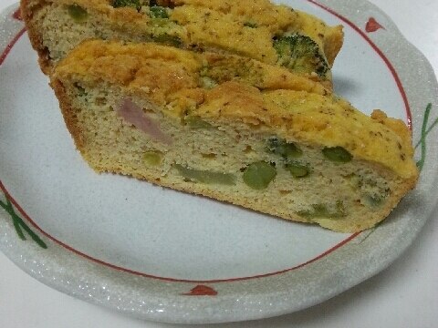 糖質制限！おからと野菜のケークサレ